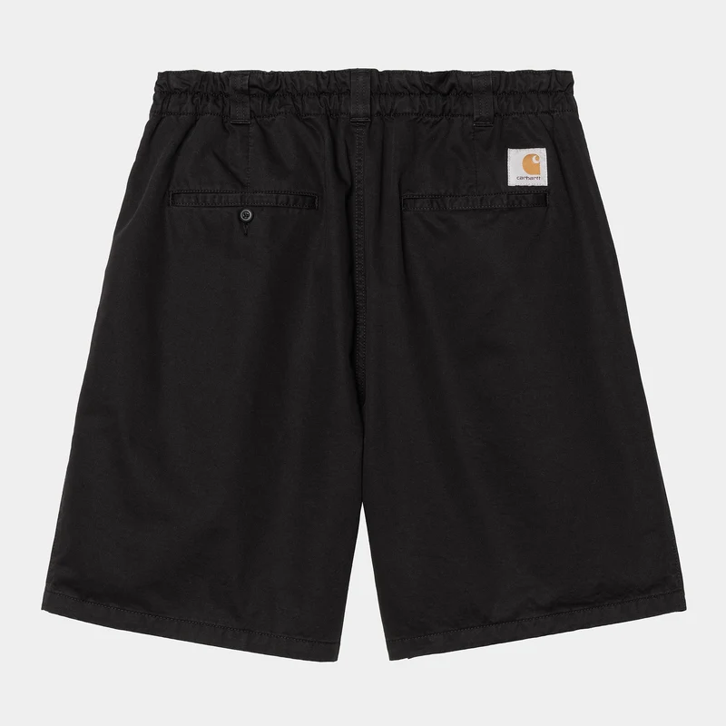 Carhartt WIP Herr Marv Lenexa Twill Shorts | Svarta Stone Washed