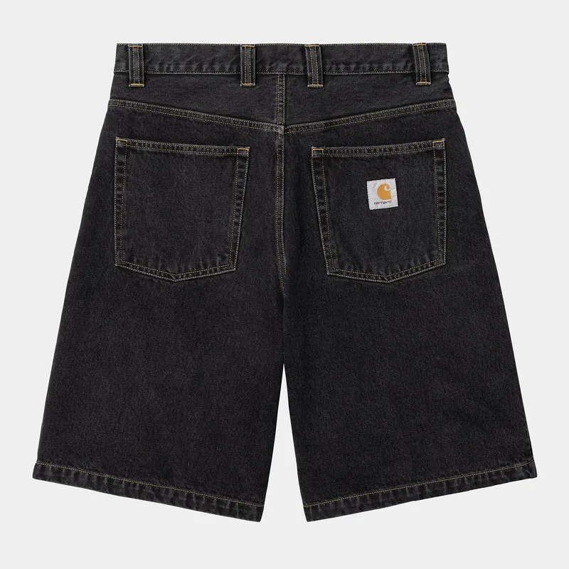 Carhartt WIP Herr Brandon Smith Jeansshorts | Svarta, stentvättade
