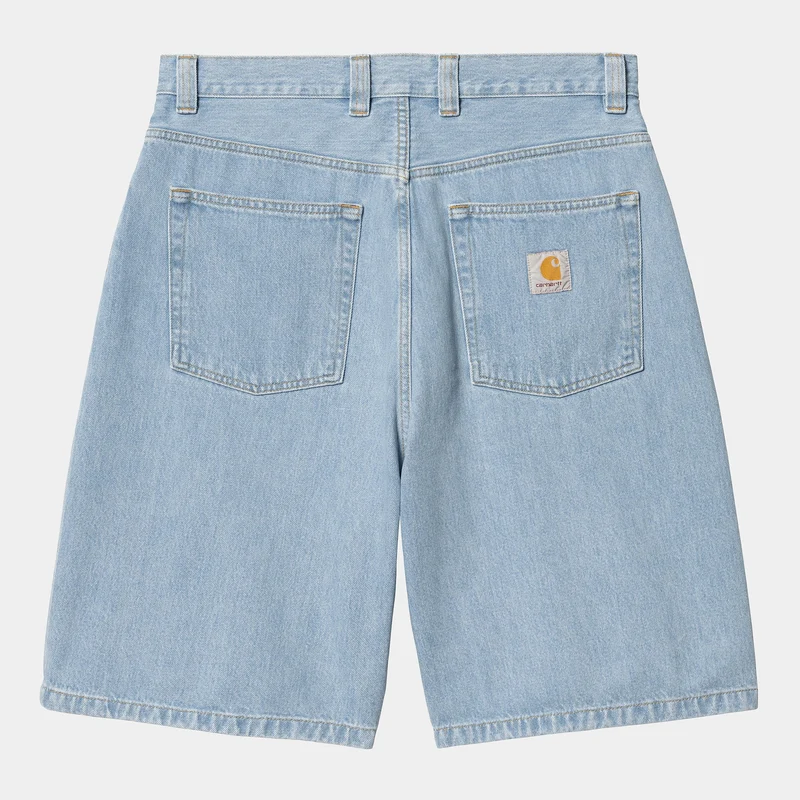 Carhartt WIP Herr Brandon Smith Jeansshorts | Blå Heavy Stone Bleached
