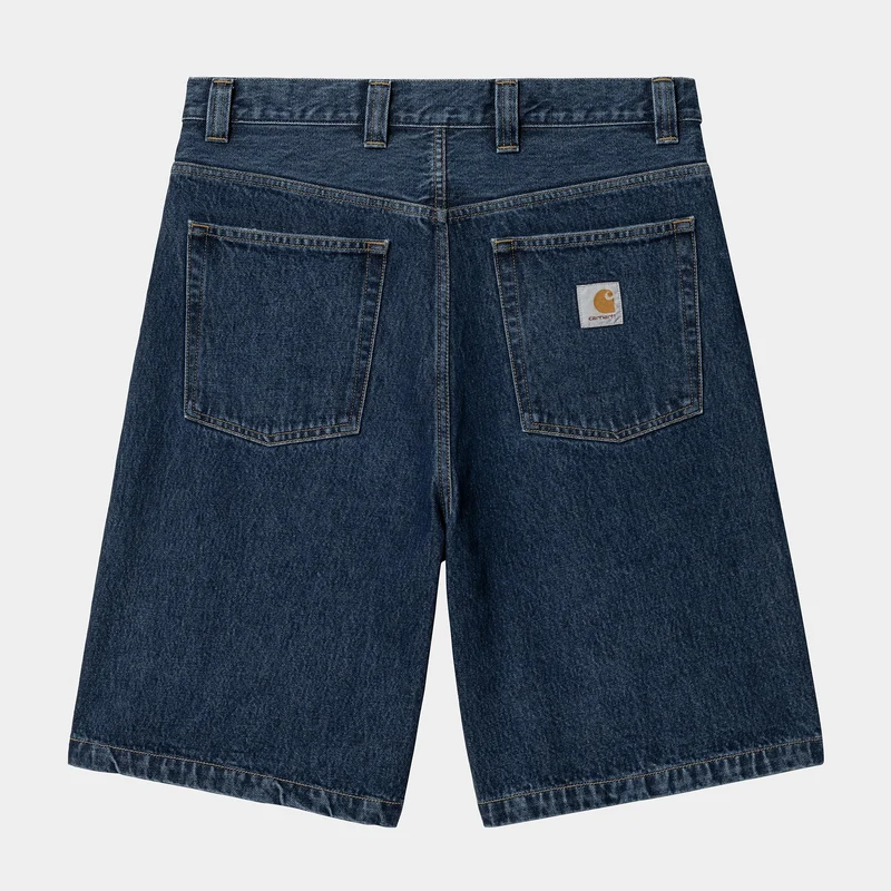 Carhartt WIP Herr Brandon Smith Jeanshorts | Blå stentvättade