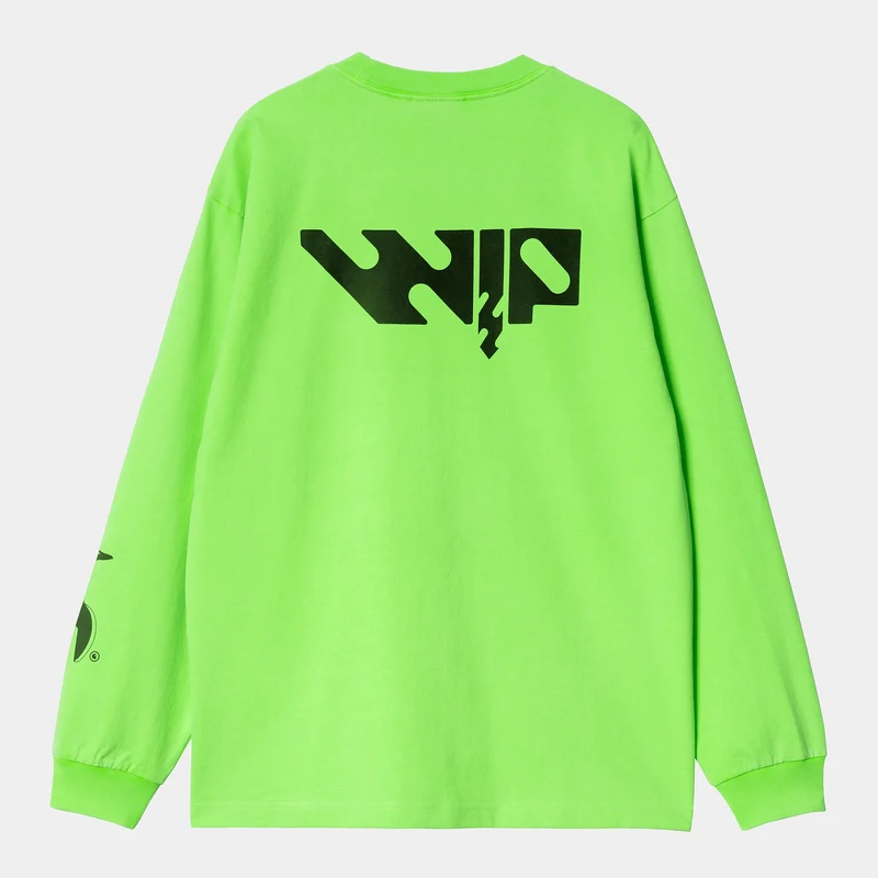 Carhartt WIP Herr WIP Industry långärmad T-shirt | Lumo Grön