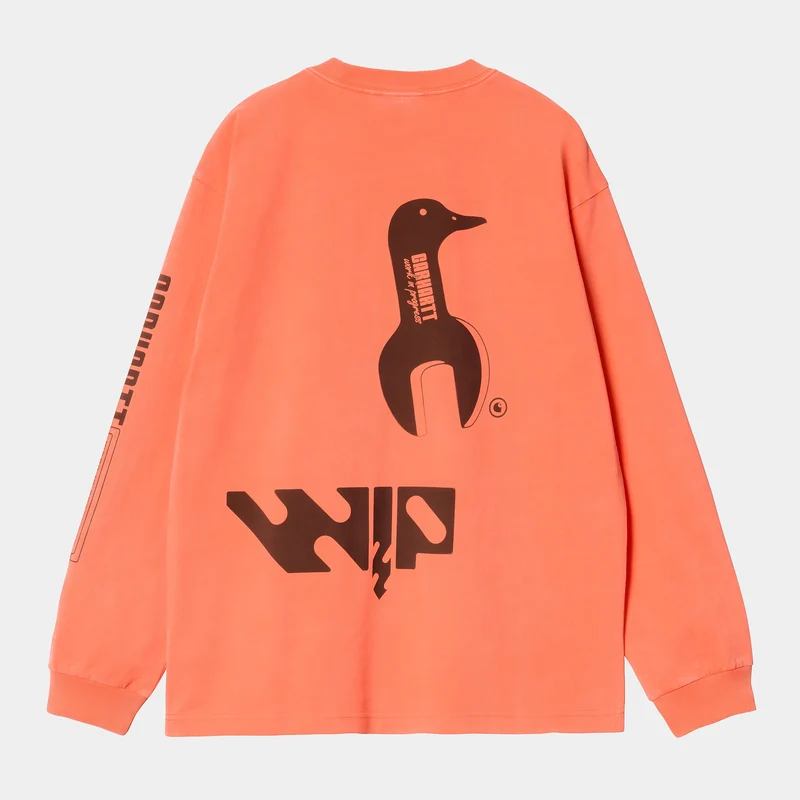 Carhartt WIP Herr WIP Industry långärmad T-shirt | Lumo Orange