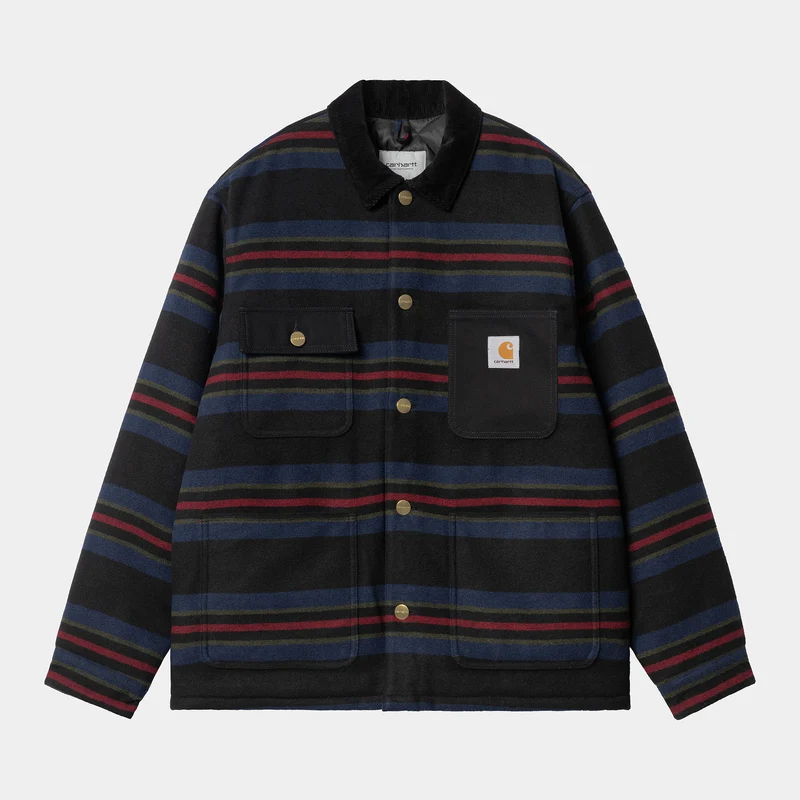 Carhartt WIP Oregonjacka för män - svart (Starco Stripe)