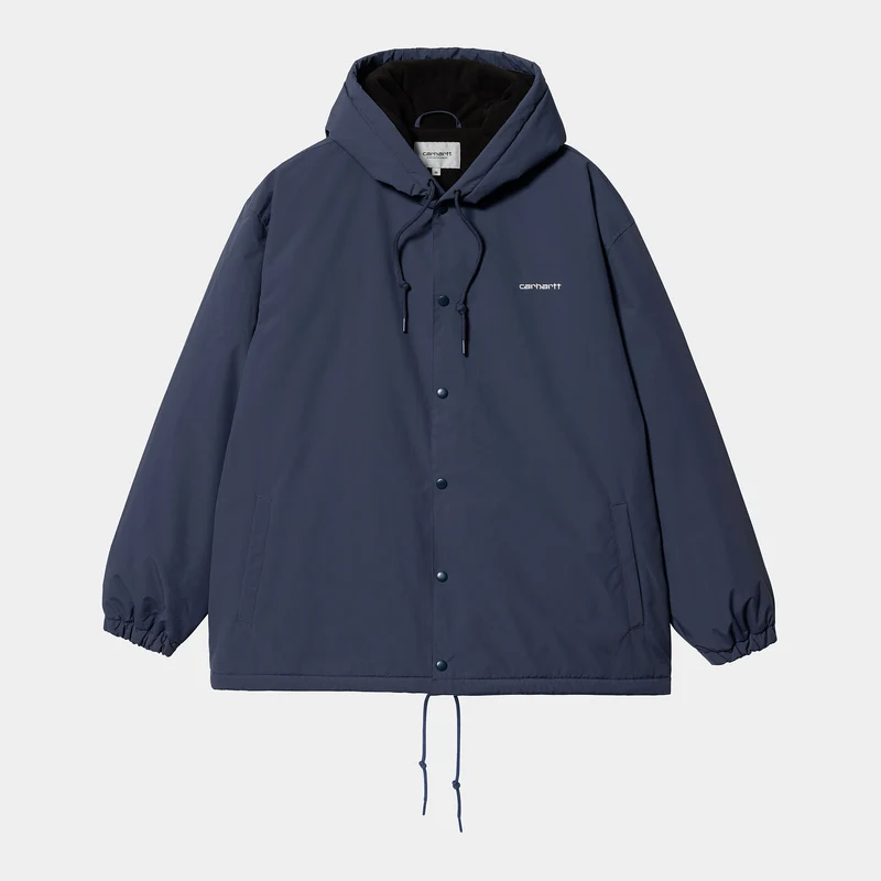 Carhartt WIP Coachjacka med huva för herr - Blå / Vit