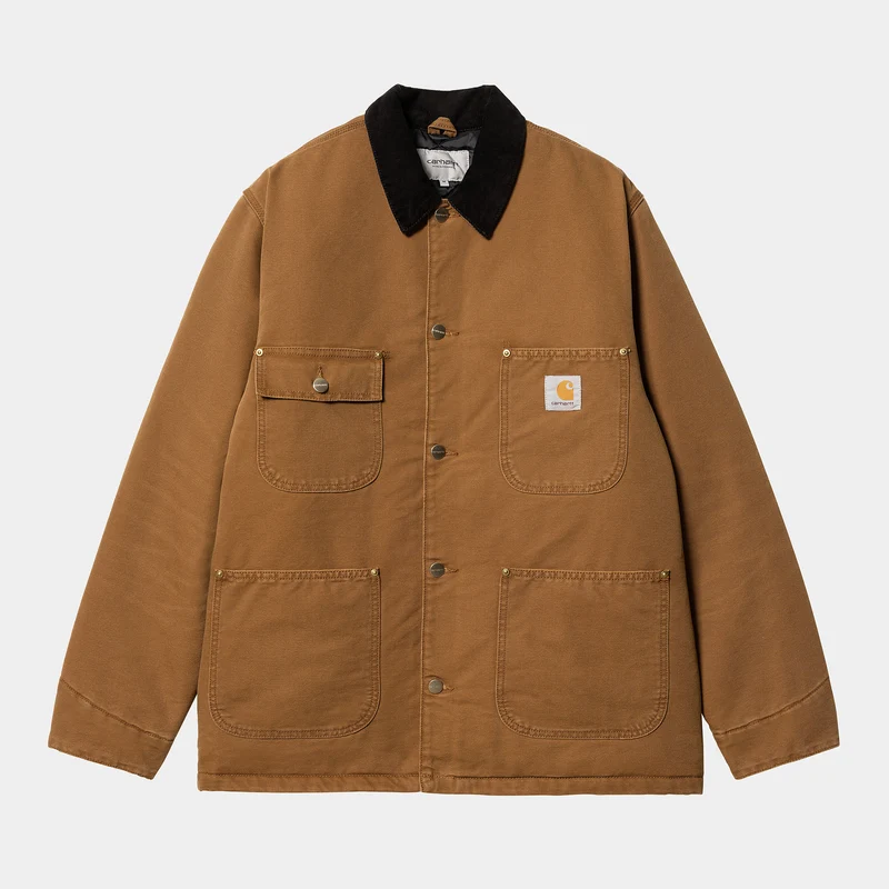 Carhartt WIP Herr OG Chore Aged Canvas Jacka - Deep Hamilton Brown