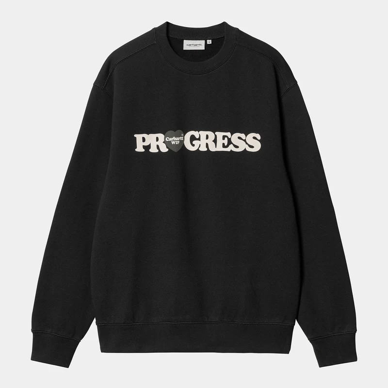 Carhartt WIP Herr I Heart Progress Sweat Top - Svart