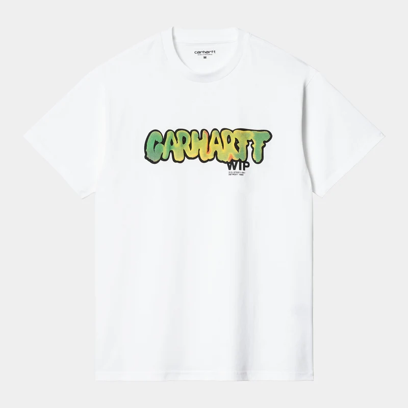 Carhartt WIP Drip T-shirt för män - Vit