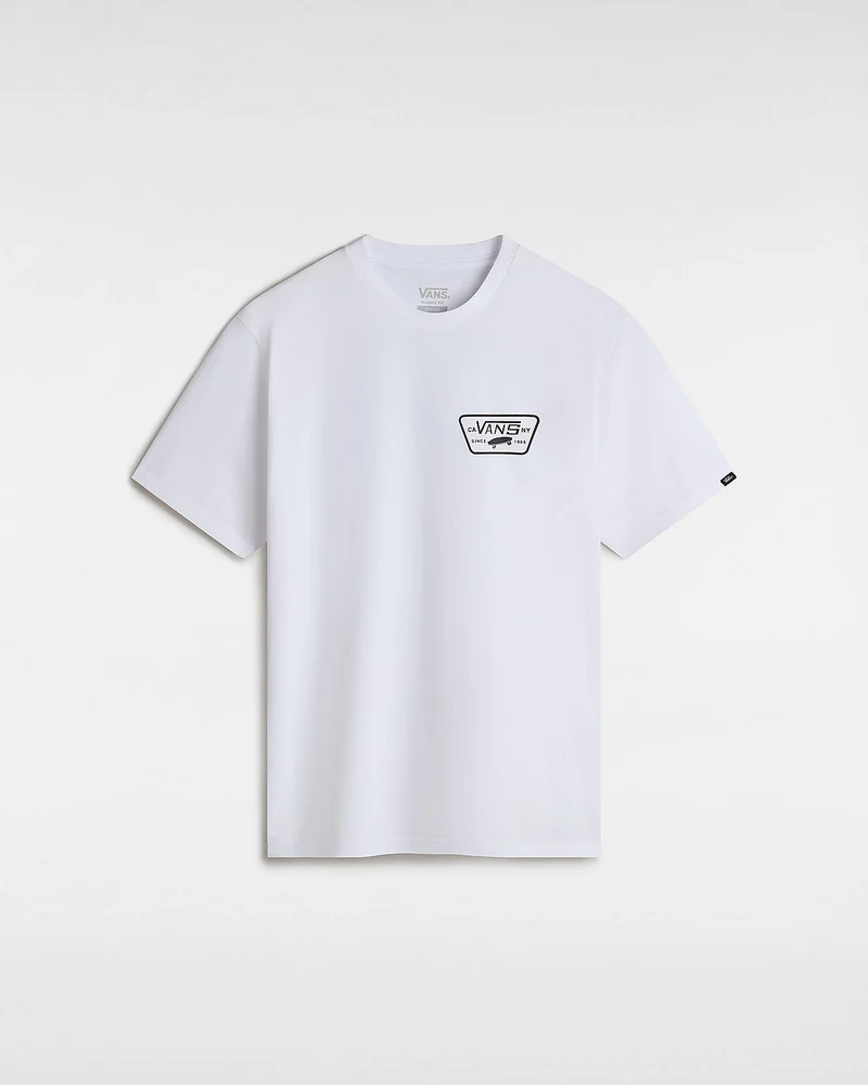 VANS Full Patch Back T-shirt för män - Vit / Svart