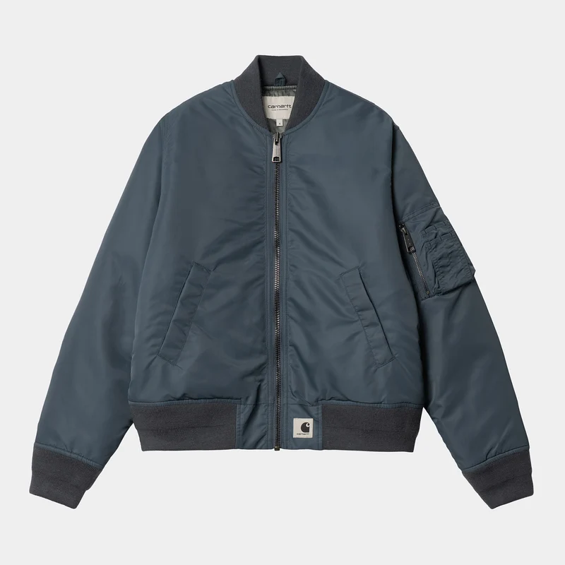 Carhartt WIP Dam Olten Bomberjacka - Ore / Smoke Green