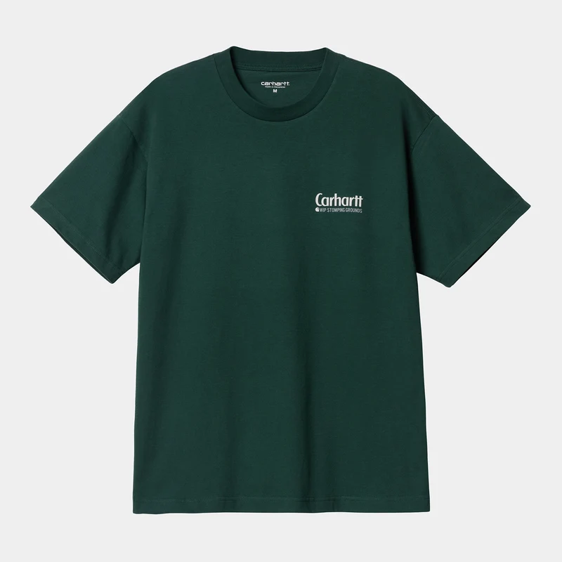 Carhartt WIP Bewilderness kortärmad ekologisk T-shirt för män - Discovery Green