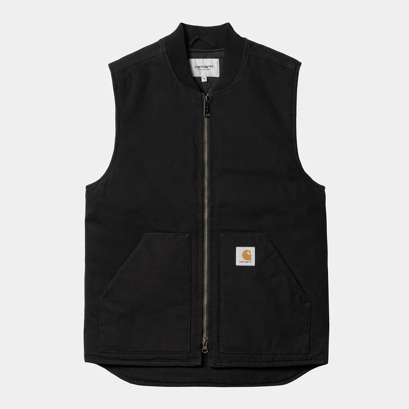 Carhartt WIP Män Heavy Stone Wash Väst - Svart