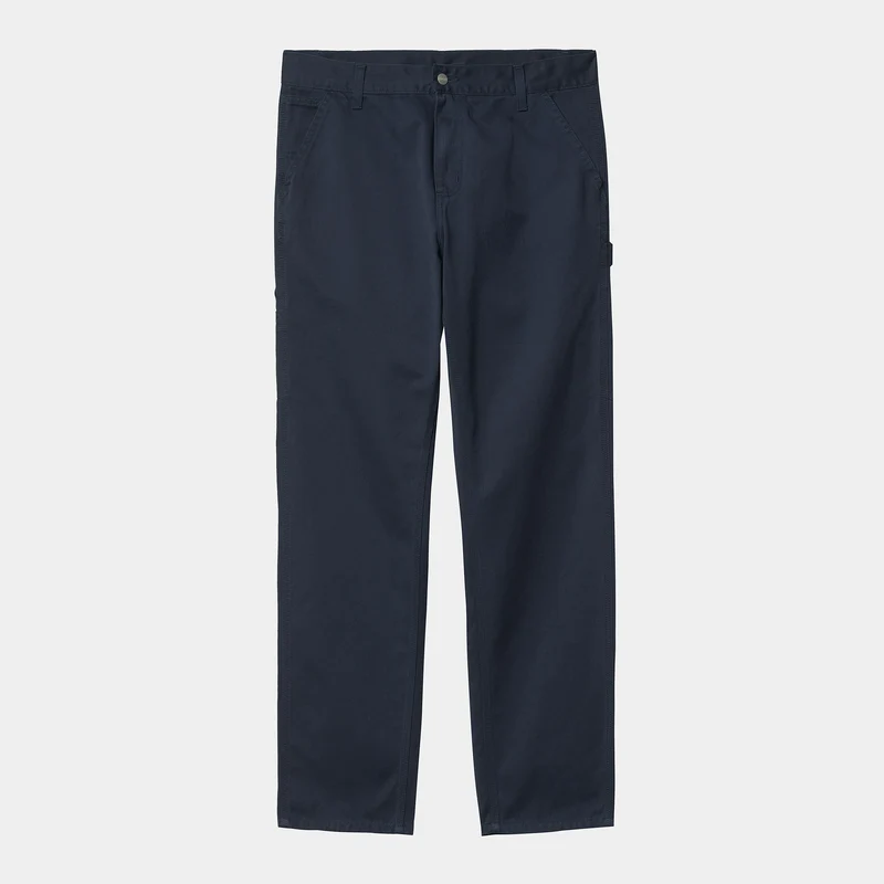 Carhartt WIP Herr Ruck Single Knee Byxa - Mörk Marinblå Stentvättad