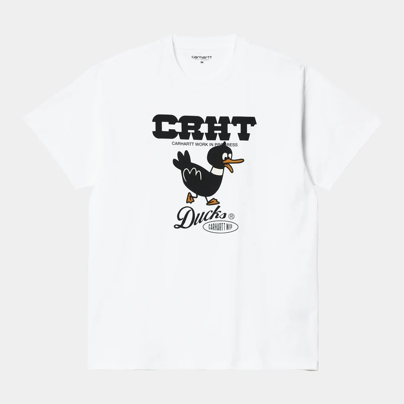 Carhartt WIP Herr CRHT Ducks kortärmad T-shirt - Vit