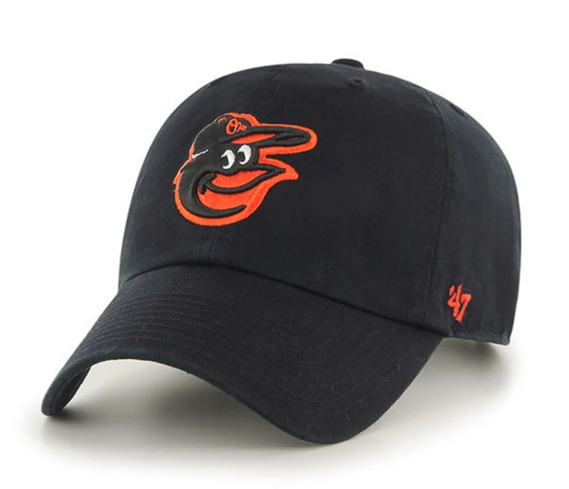 '47 Märke Unisex Baltimore Orioles Clean Up Cap - Svart