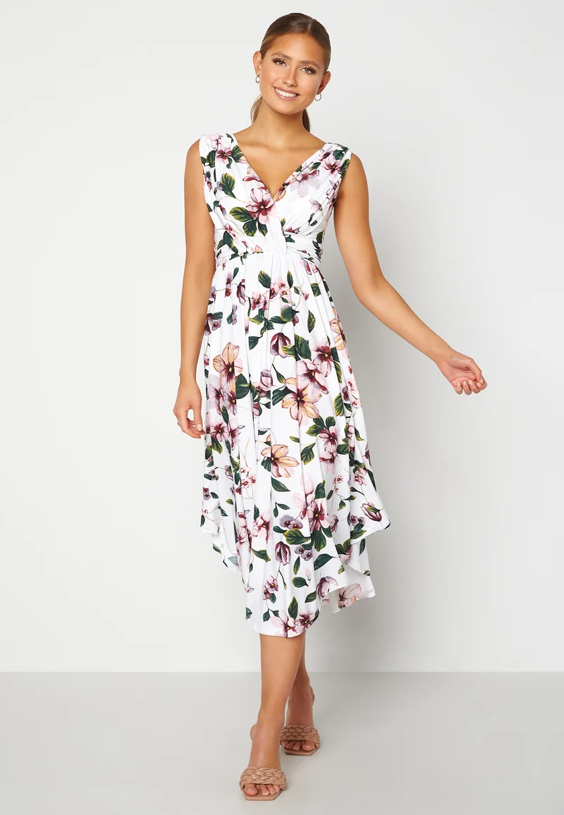 Draped Soft Midi Dress