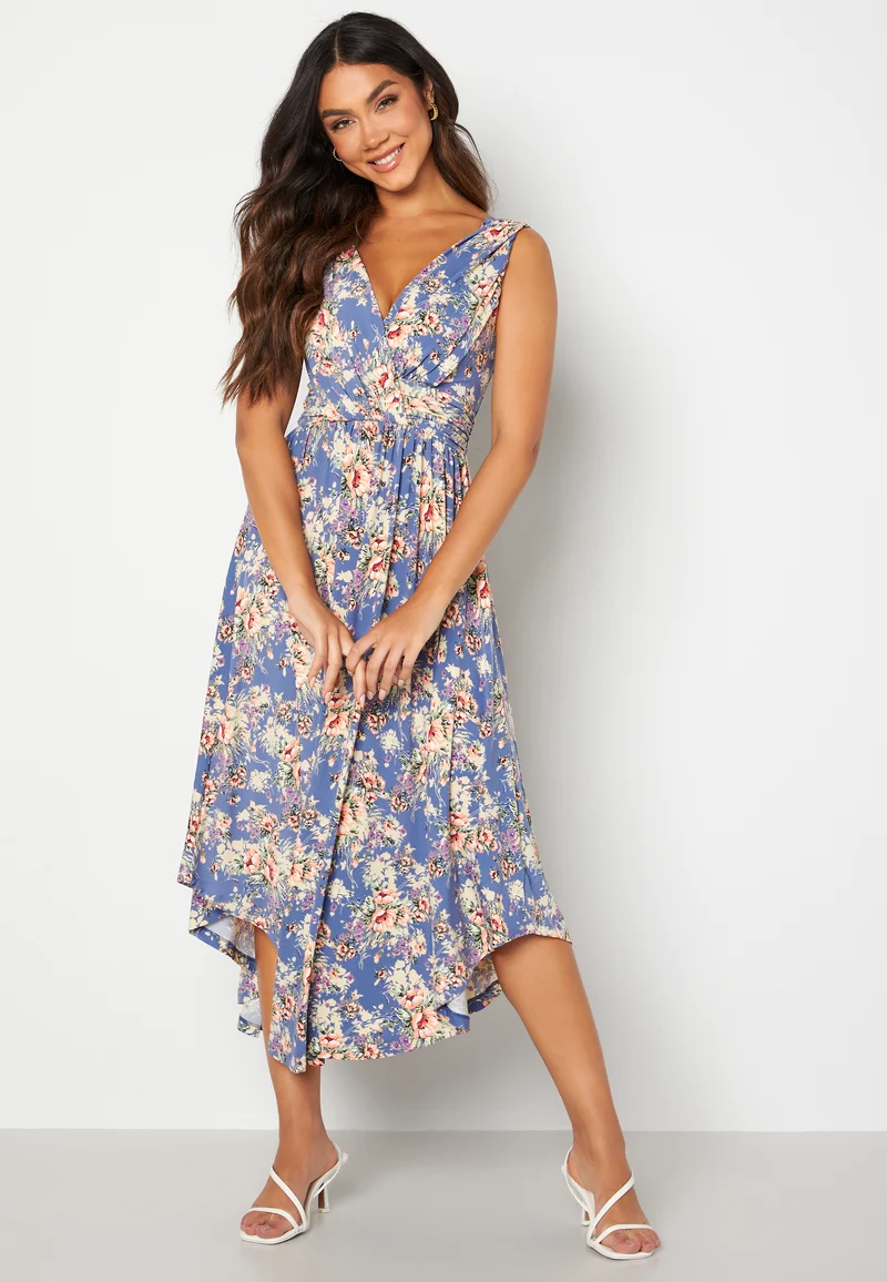 Draped Soft Midi Dress