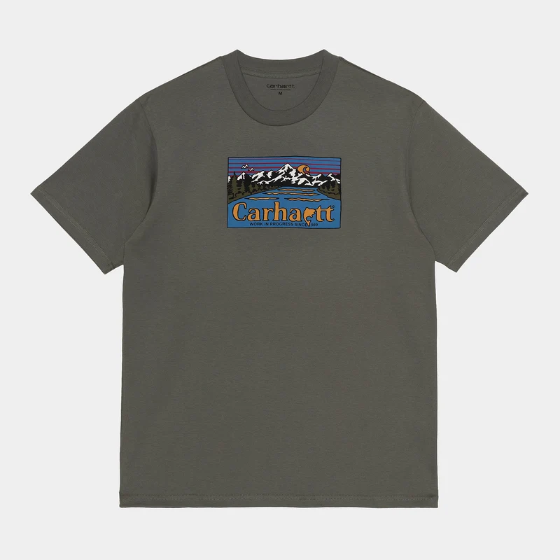 Carhartt WIP Kortärmad för män Great Outdoors T-shirt - Timjan