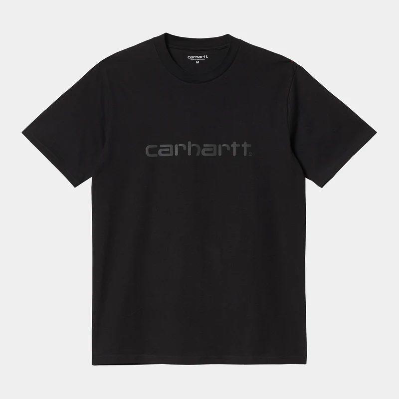 Carhartt WIP Kortärmad Script T-shirt för män - Svart