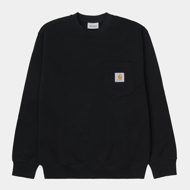 Carhartt WIP Herr Pocket Sweat Top - Svart