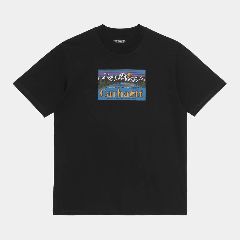 Carhartt WIP Kortärmad för män Great Outdoors T-shirt - Svart