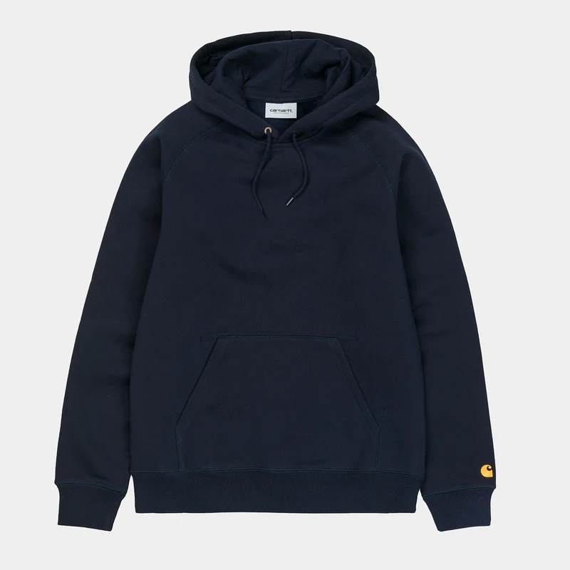 Carhartt WIP Chase hoodie för herr - Marinblå / Guld