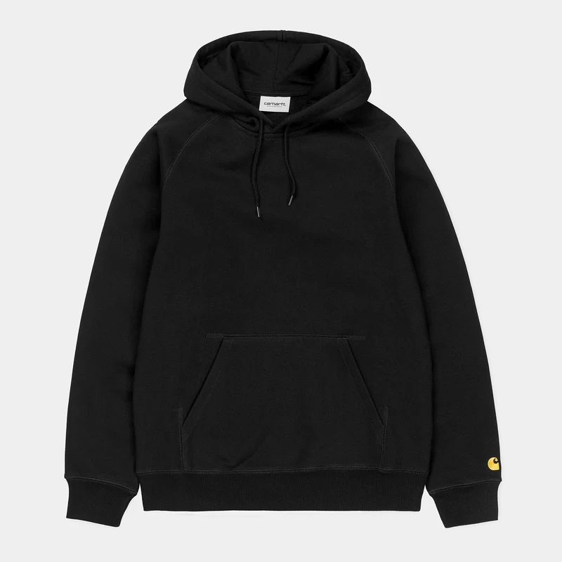 Carhartt WIP Chase hoodie för herr - Svart / Guld