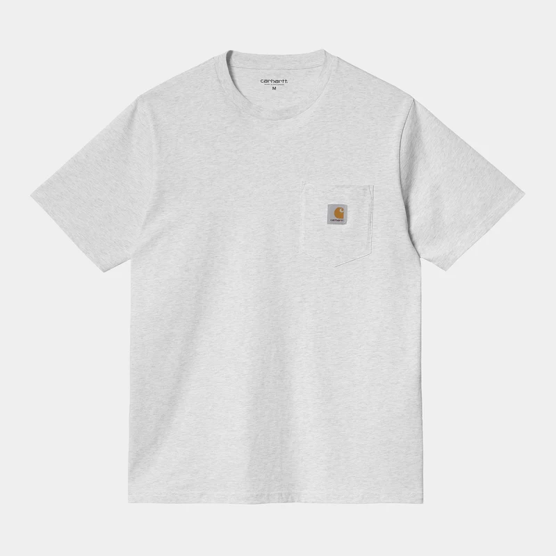 Carhartt WIP Kortärmad fick-T-shirt för män - Ash Heather