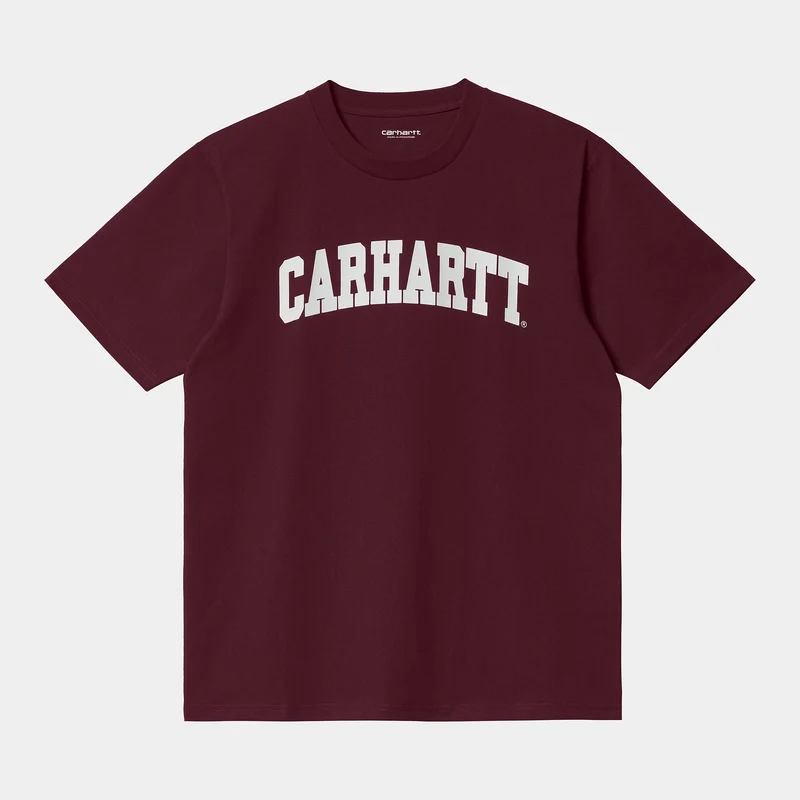 Carhartt WIP Kortärmad universitet T-shirt för män - Vin