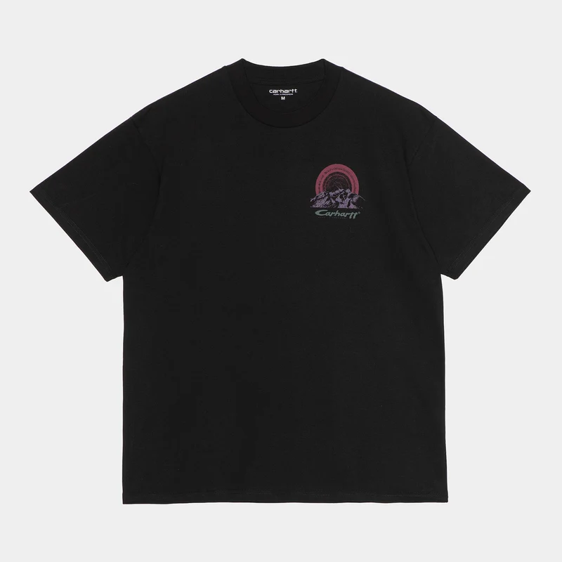Carhartt WIP Kortärmad bergs-T-shirt för män - Svart