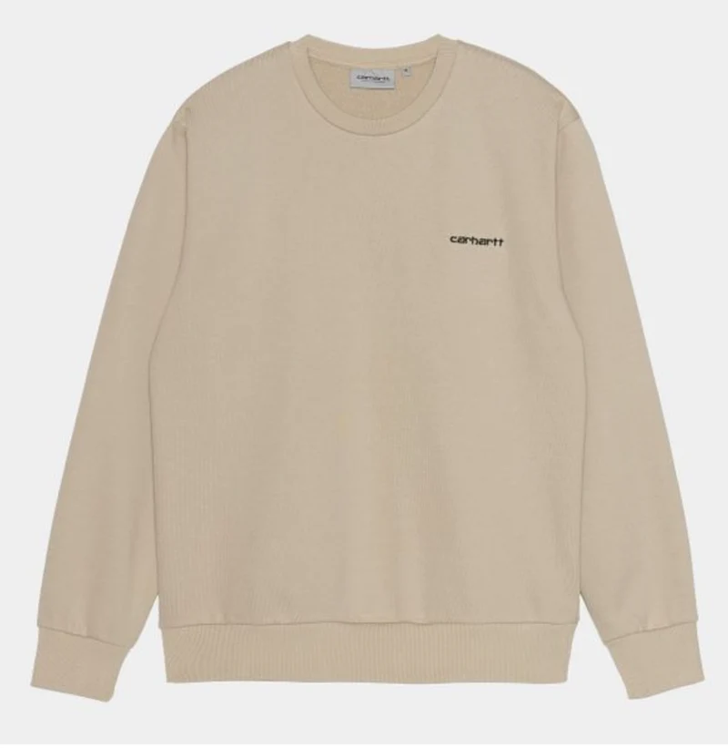 Carhartt WIP Man Script Broderitröja - Vägg / Svart