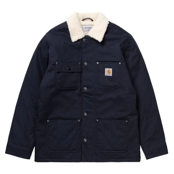 Carhartt WIP Fairmont fodrad herrjacka - mörk marinblå