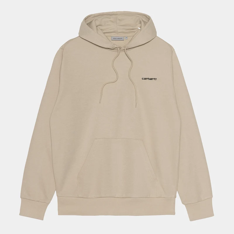 Carhartt WIP Herr Hooded Script Broderi Sweat Top - Vägg
