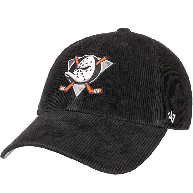'47 Brand - Clean Up Cord Anaheim Ducks Hat - Svart