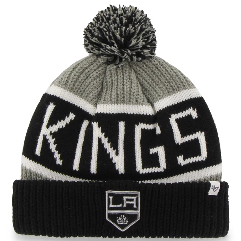 '47 Brand - LA Kings Bobble Hat - Svart / Grå