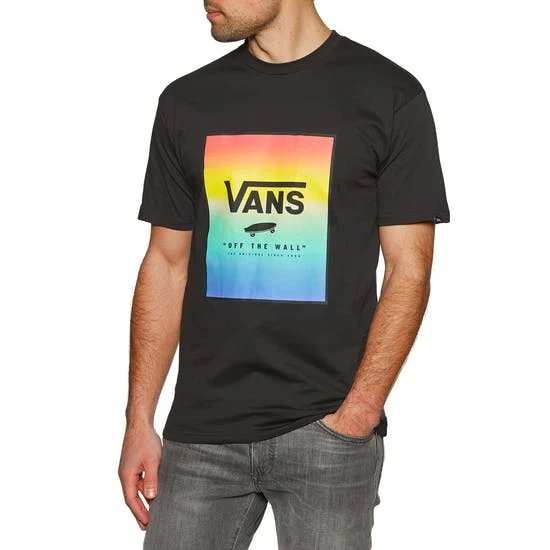 VANS Klassisk tryckbox för män t-shirt- svart