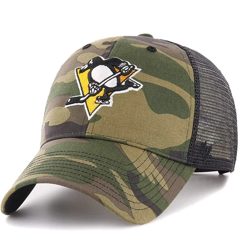 '47 Brand - NHL Pittsburgh Penguins - Justerbar Camo Trucker Cap