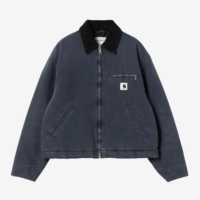Carhartt WIP Kvinnor OG Detroit Jacka | Mörkblå / Svart sten