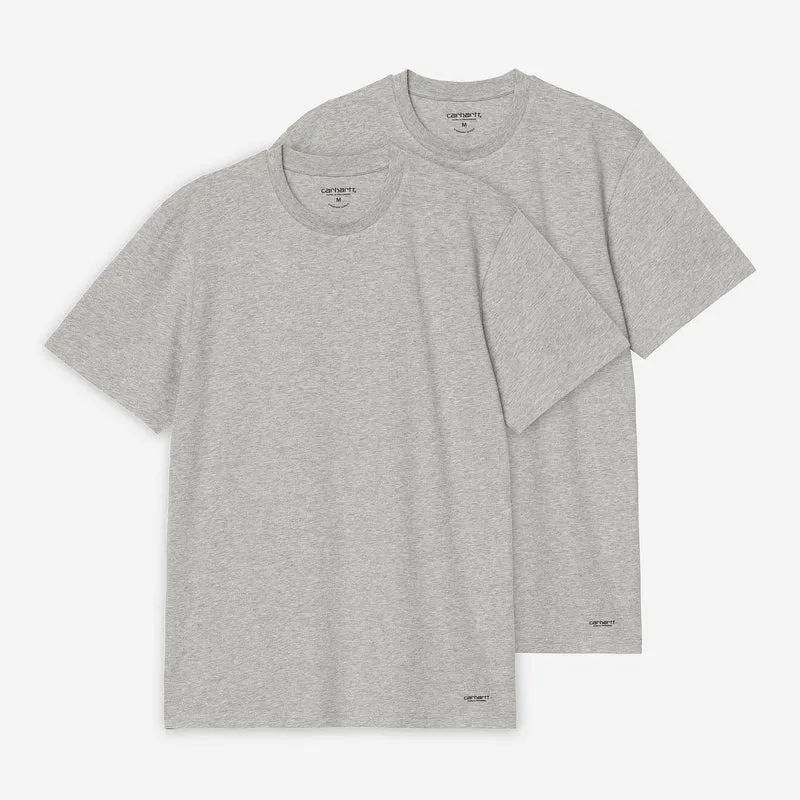 Carhartt WIP Herr Standard Rundringad Kortärmad T-shirt (2-pack) | Grå Ljung