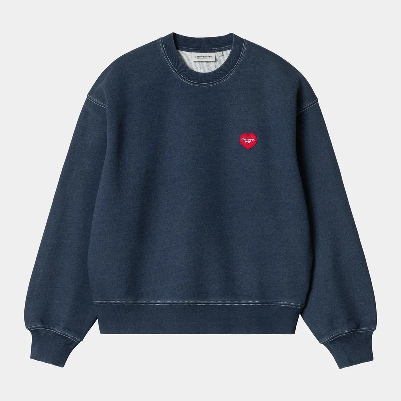Carhartt WIP Dam Ingo Sweatshirt | Mörkblå Garment Dyed