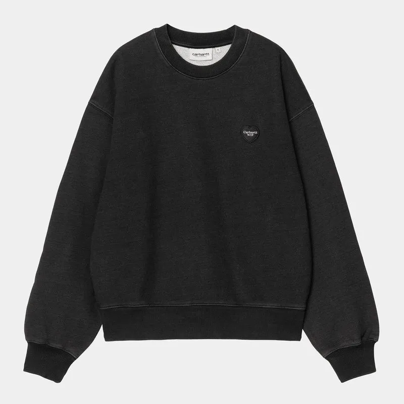Carhartt WIP Dam Ingo Sweatshirt | Svart Garment Dyed