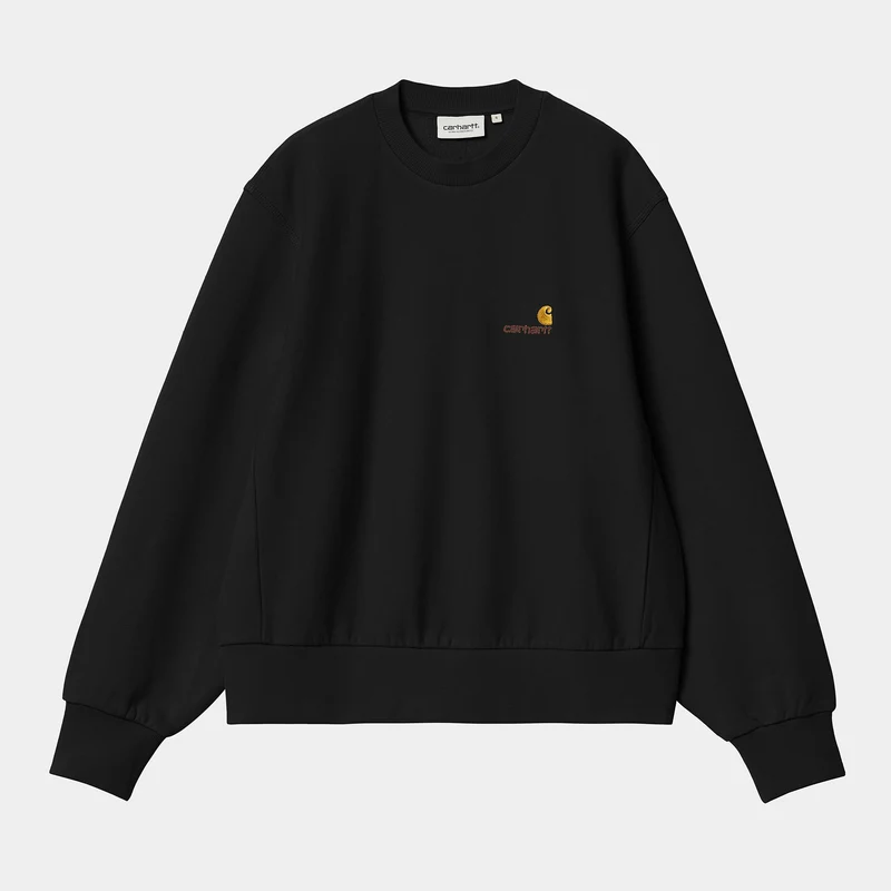 Carhartt WIP Kvinnor American Script Träningstopp | Svart