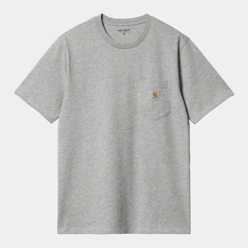 Carhartt WIP Herr T-shirt med ficka | Gråmelerad