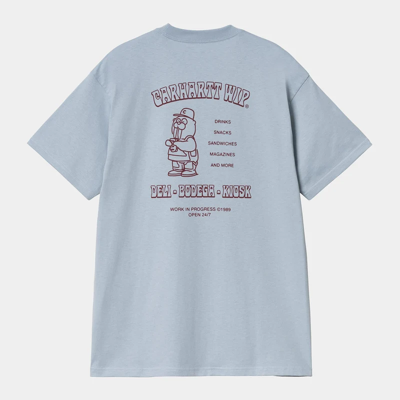 Carhartt WIP Herr Sandwich T-shirt | Blå Dimma
