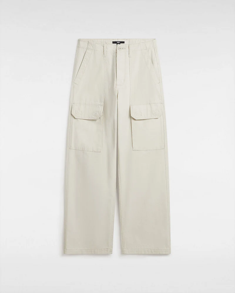 VANS Arroyo Wide Leg Cargo Pant för kvinnor - Turtleduve