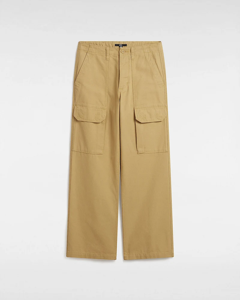 VANS Arroyo Wide Leg Cargo Pant för kvinnor - Antilope Brun