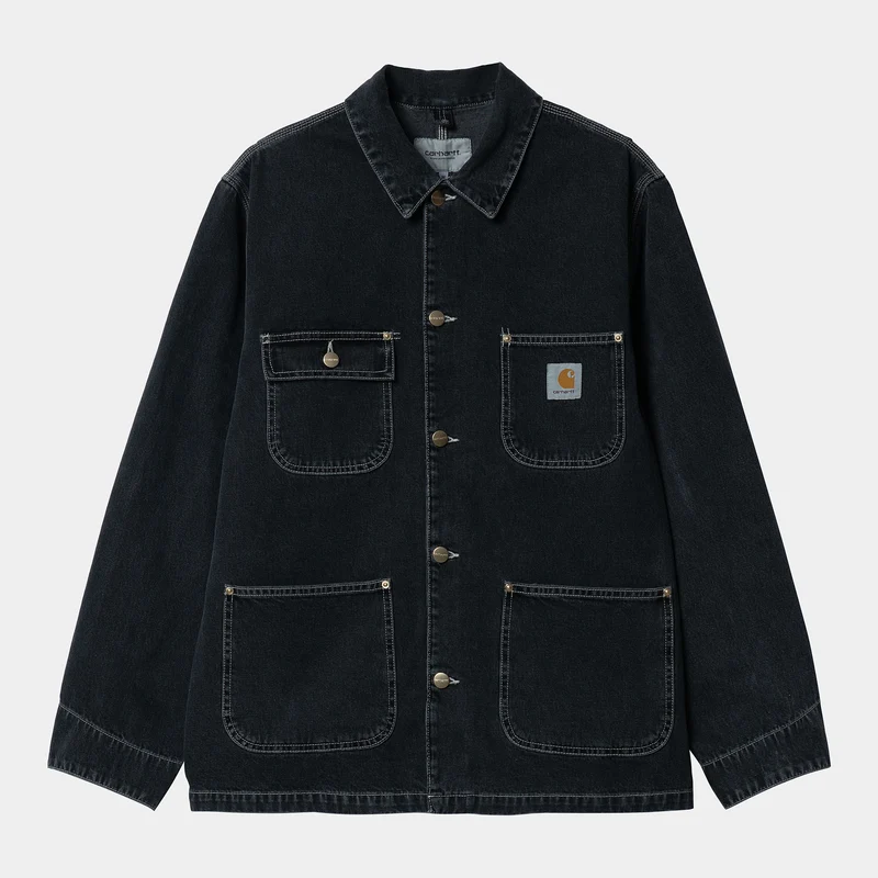 Carhartt WIP Herr OG Chore Heavy Stone Wash Jacka - Svart