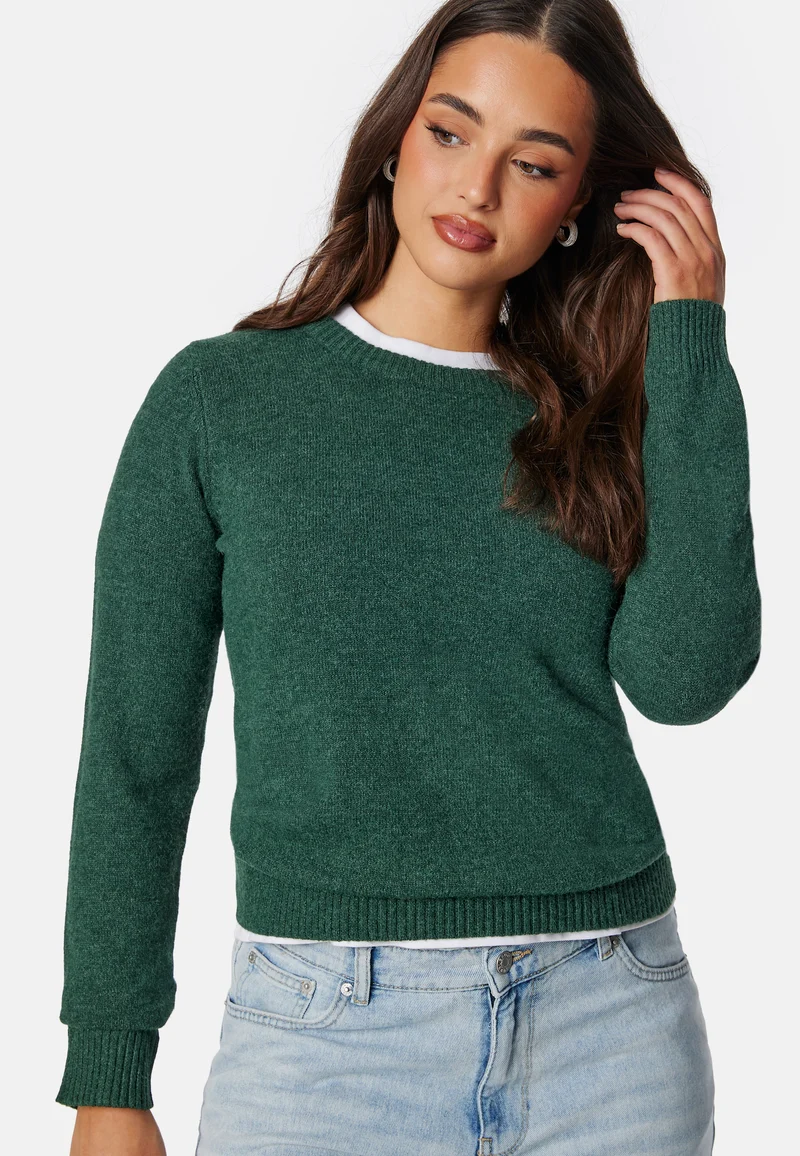 Viril O-neck L/S Knit Top