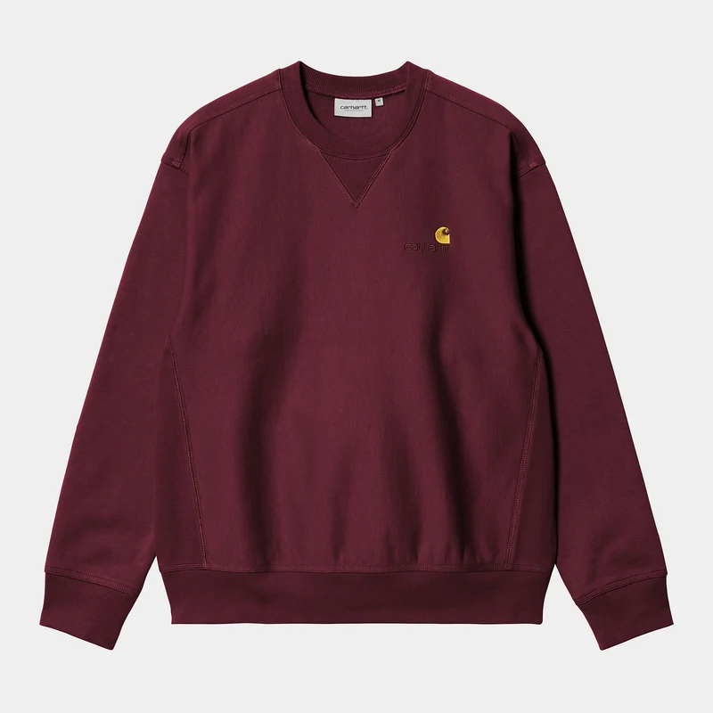 Carhartt WIP Herr American Script Träningstopp - Malbec