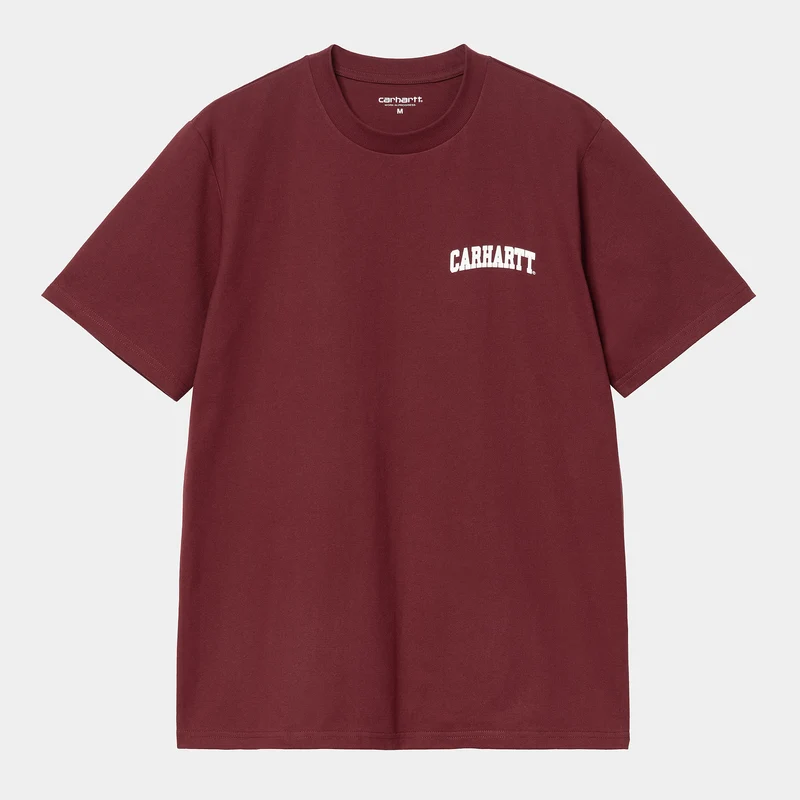 Carhartt WIP Man University Script T-shirt - Malbec