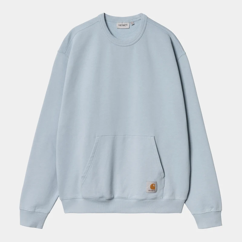 Carhartt WIP Billy Sweat Top för män - Misty Sky